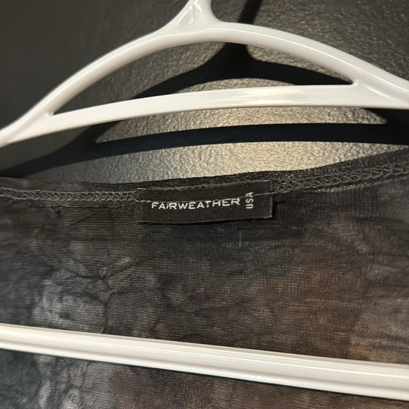 Fairweather USA Vintage Scrunched Tie Dye Bell Sleeve Blouse - Picture 7 of 7